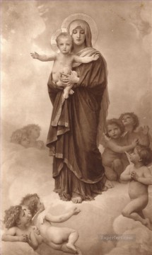 Notre-Dame de los Ángeles Realismo William Adolphe Bouguereau Pinturas al óleo
